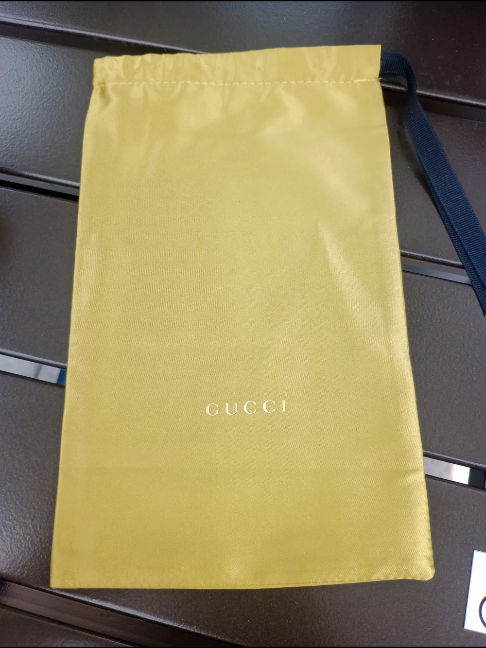 Gucci Green Sunglass Case  with Blue Interior